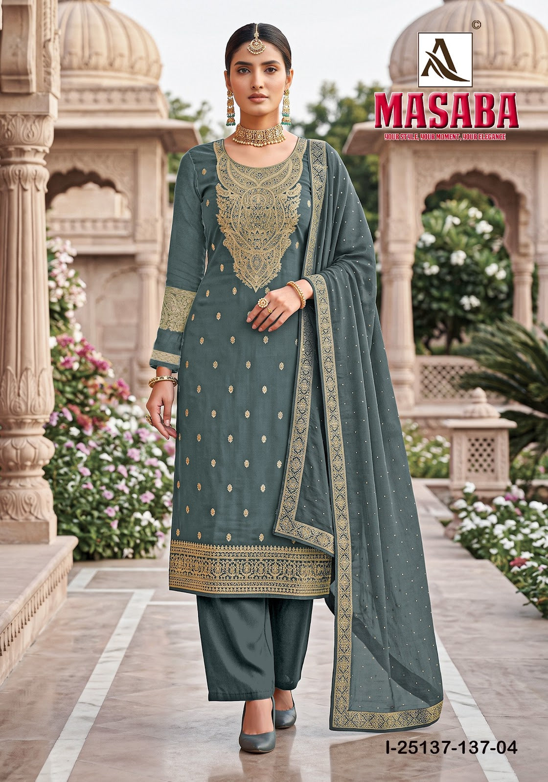 Masaba Alok Dola Jacquard Karachi Salwar Suits Wholesaler