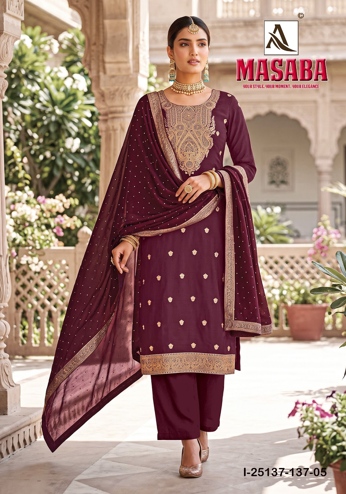 Masaba Alok Dola Jacquard Karachi Salwar Suits Wholesaler