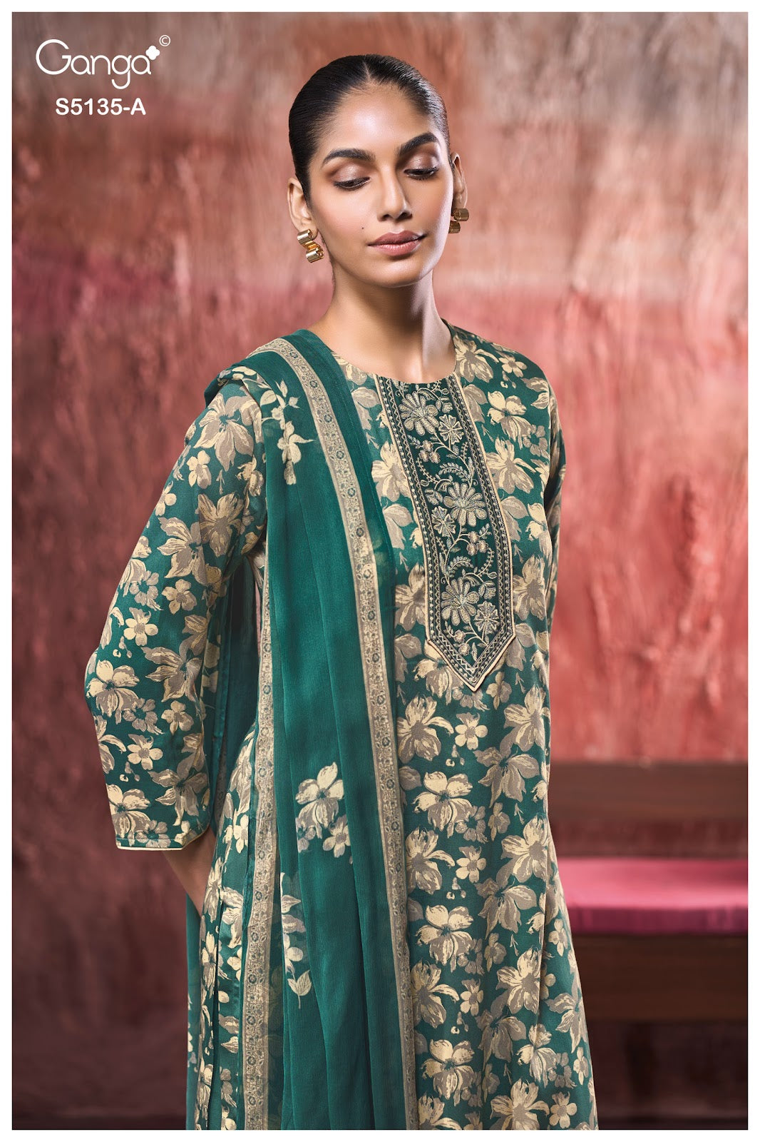 Masaba S5135 Ganga Cotton Satin Pant Style Suits Wholesale Price
