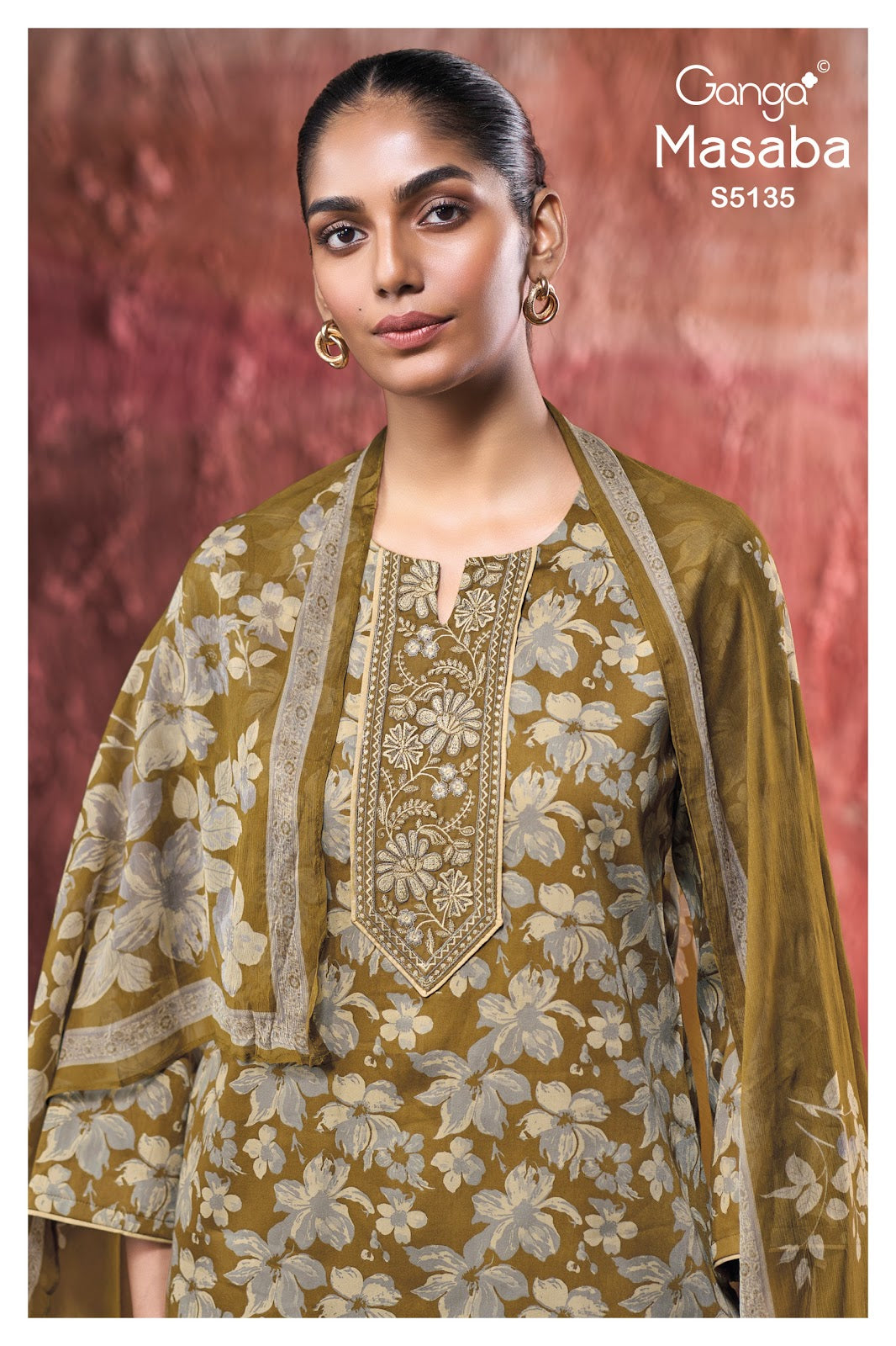 Masaba S5135 Ganga Cotton Satin Pant Style Suits Wholesale Price