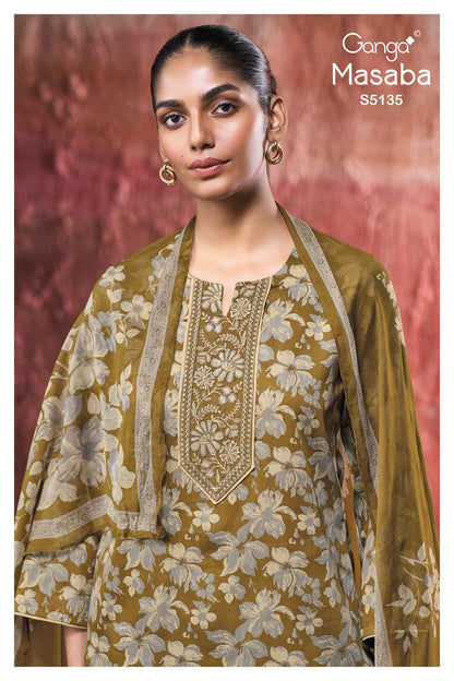 Masaba S5135 Ganga Cotton Satin Pant Style Suits Wholesale Price