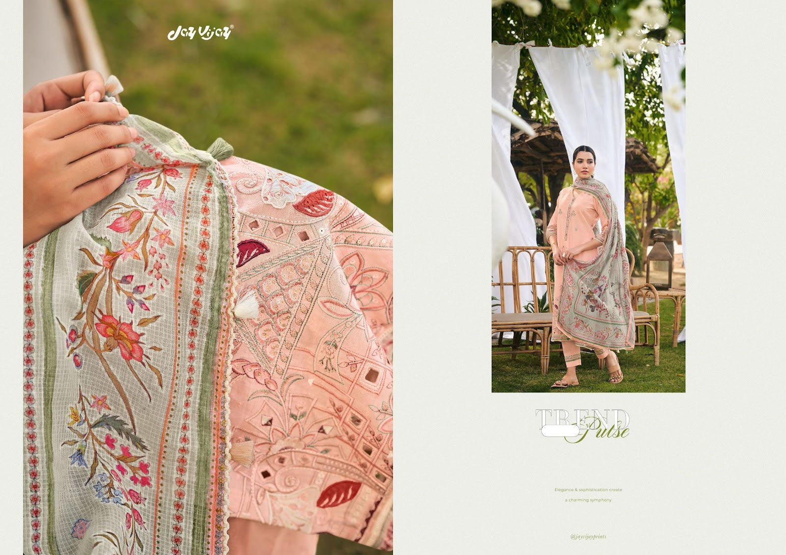 Masakali Jay Vijay Pure Cotton Pant Style Suits Manufacturer Gujarat