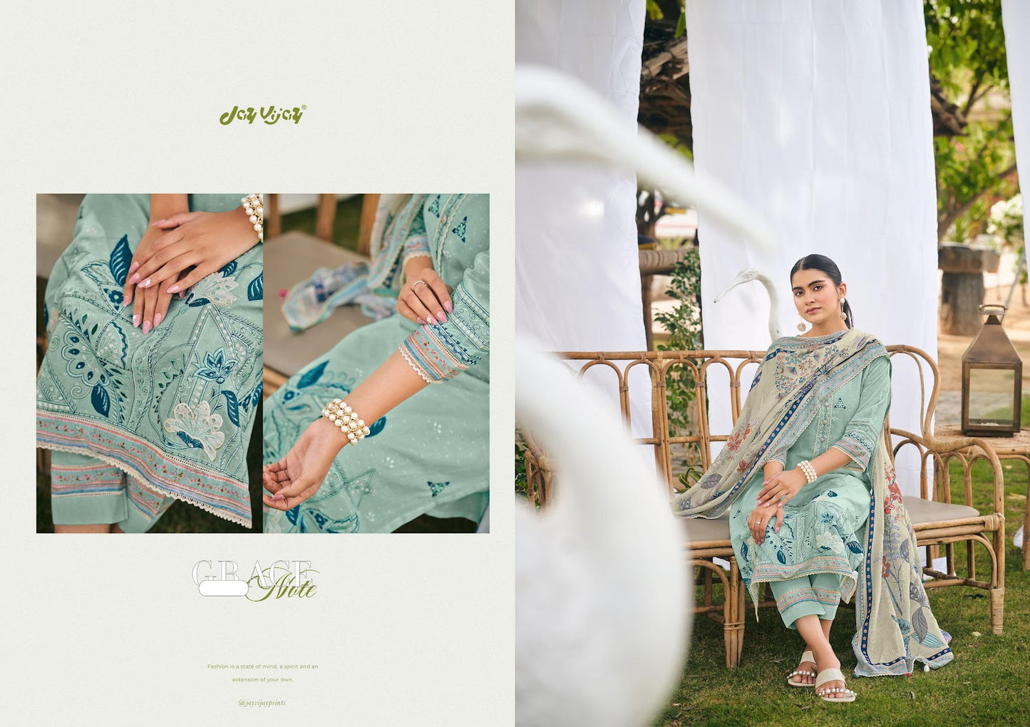 Masakali Jay Vijay Pure Cotton Pant Style Suits Manufacturer Gujarat
