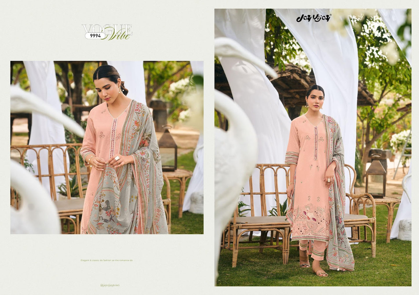 Masakali Jay Vijay Pure Cotton Pant Style Suits Manufacturer Gujarat