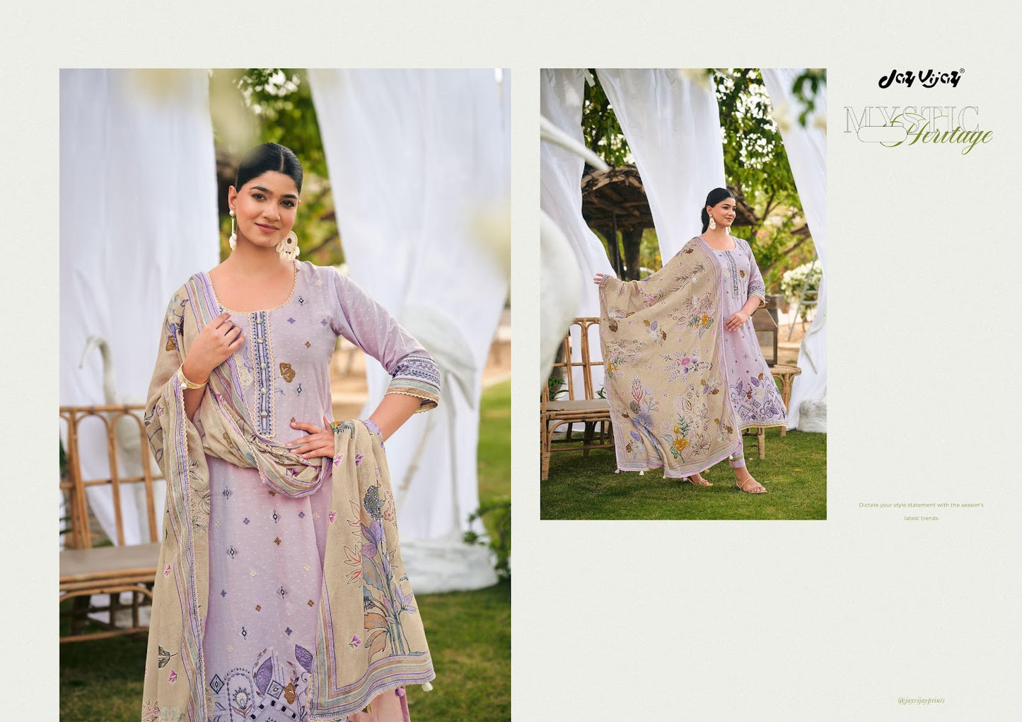 Masakali Jay Vijay Pure Cotton Pant Style Suits Manufacturer Gujarat