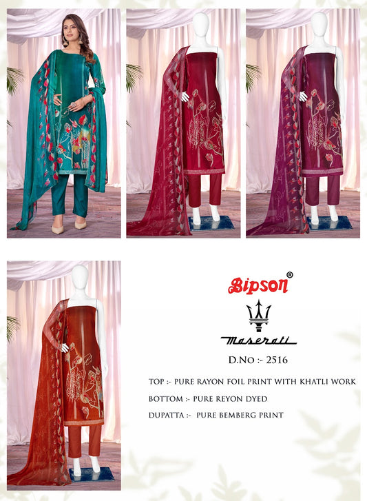 Maserati 2516 Bipson Prints Rayon Foil Pant Style Suits