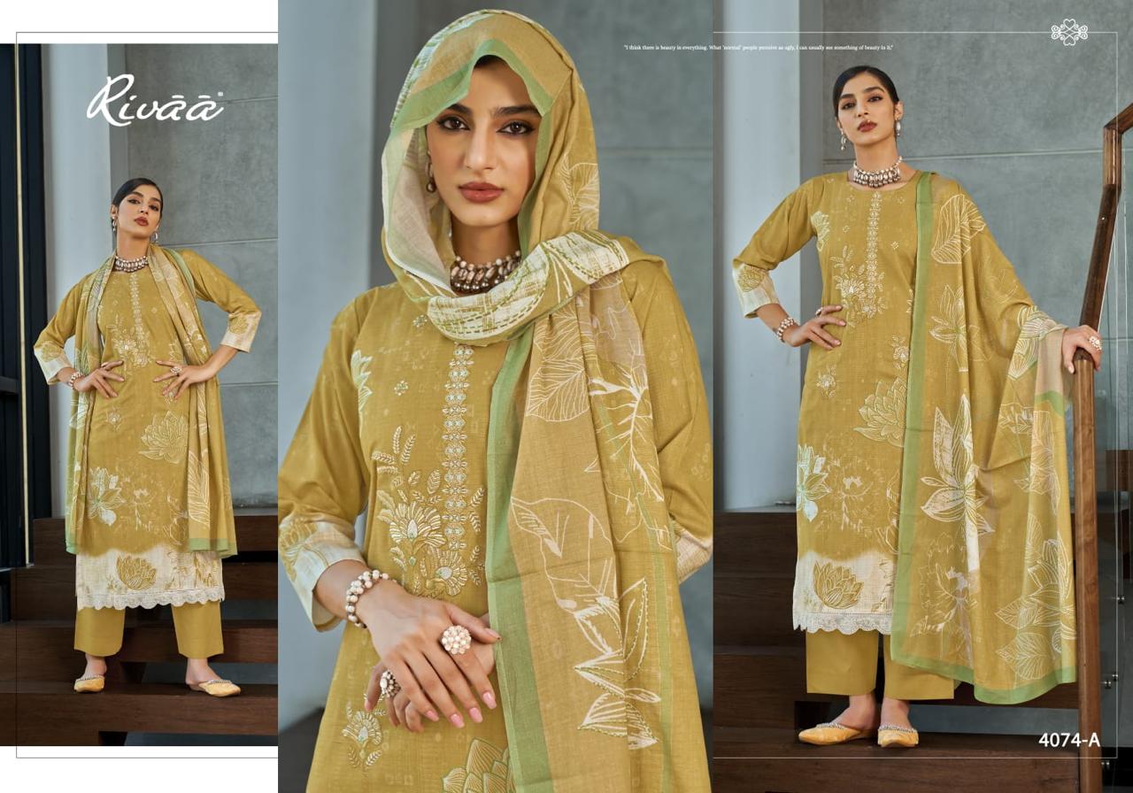 Masha Rivaa Lawn Pakistani Salwar Suits Wholesale Rate