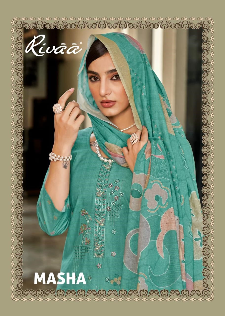 Masha Rivaa Lawn Pakistani Salwar Suits Wholesale Rate