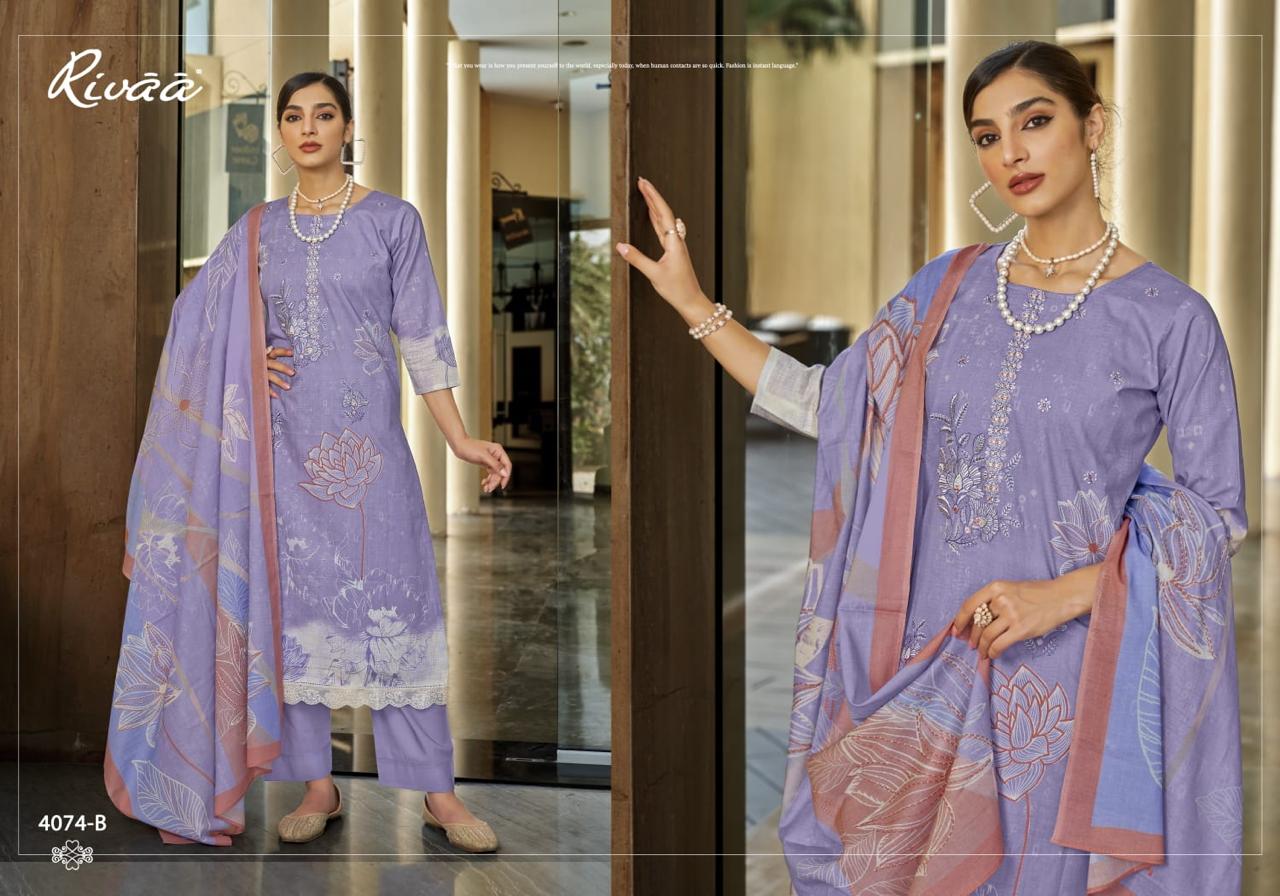 Masha Rivaa Lawn Pakistani Salwar Suits Wholesale Rate