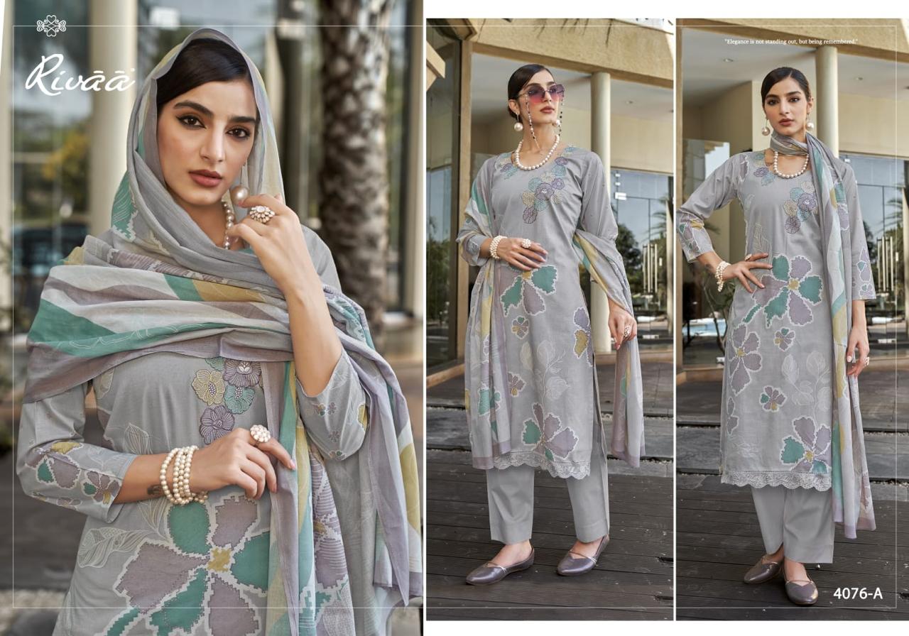 Masha Rivaa Lawn Pakistani Salwar Suits Wholesale Rate