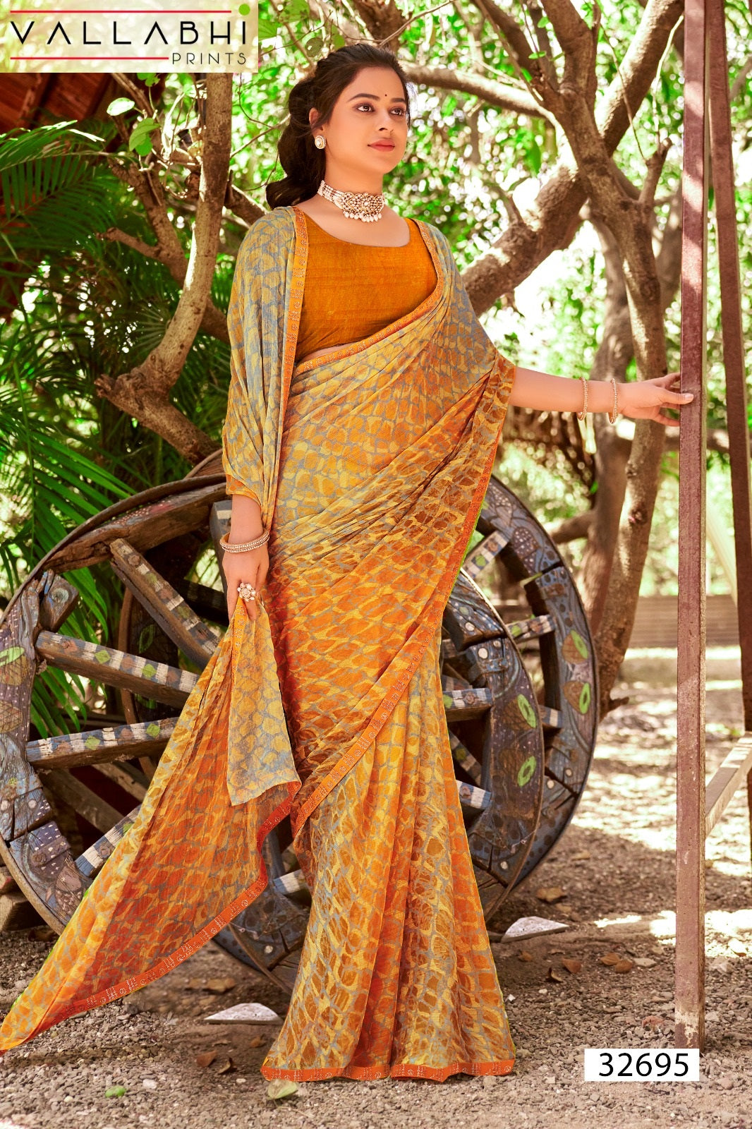 Masha Vol 2 Vallabhi Prints Georgette Sarees Supplier Gujarat