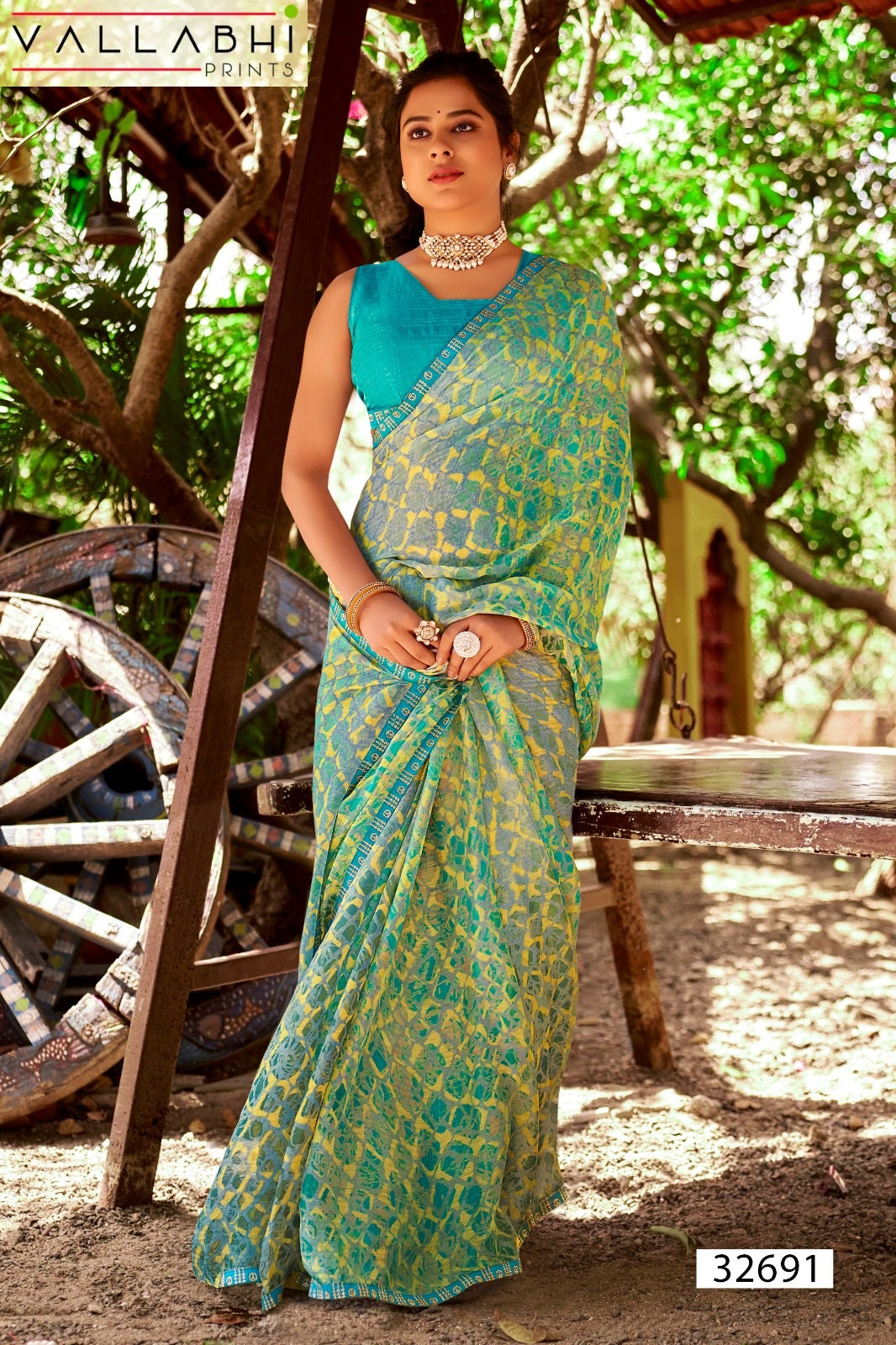 Masha Vol 2 Vallabhi Prints Georgette Sarees Supplier Gujarat