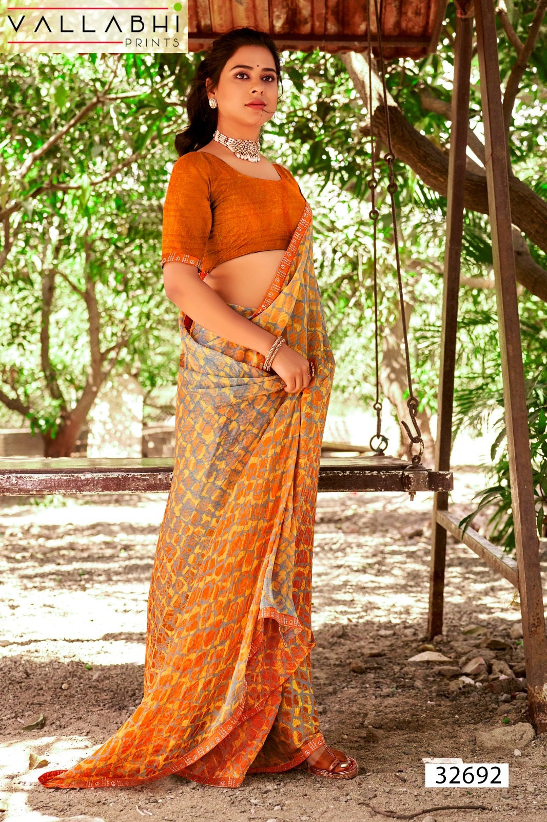 Masha Vol 2 Vallabhi Prints Georgette Sarees Supplier Gujarat