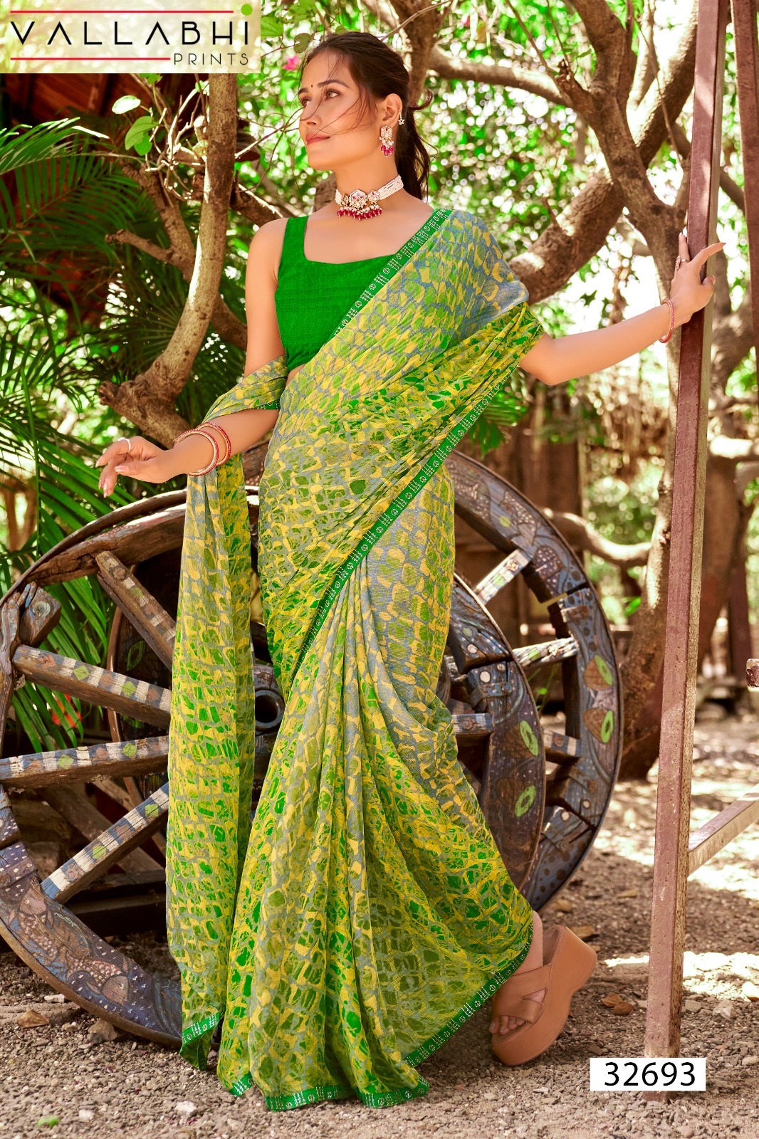 Masha Vol 2 Vallabhi Prints Georgette Sarees Supplier Gujarat