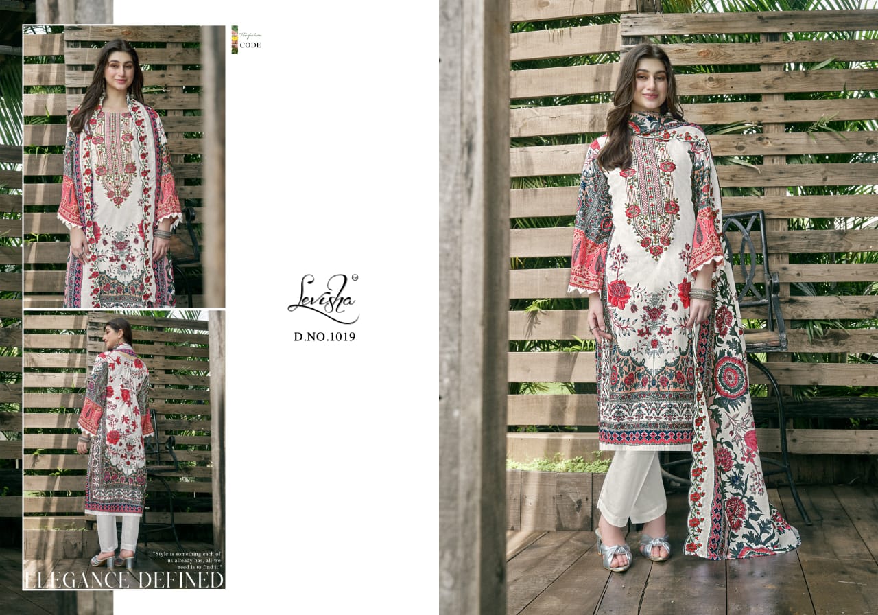 Mashakali Levisha Lawn Cotton Karachi Salwar Suits Supplier Gujarat