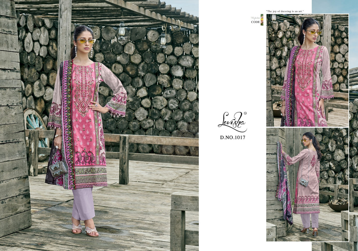 Mashakali Levisha Lawn Cotton Karachi Salwar Suits Supplier Gujarat