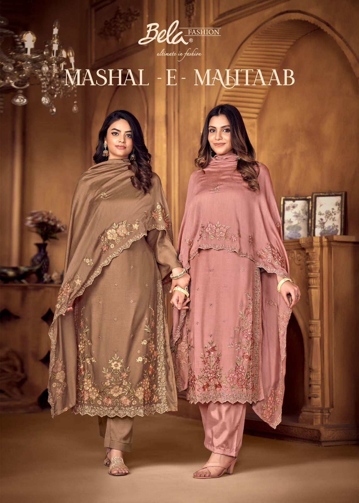 Mashal E Mahtaab Bela Fashion Viscose Pant Style Suits