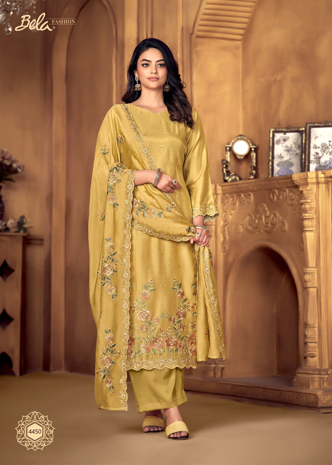 Mashal E Mahtaab Bela Fashion Viscose Pant Style Suits