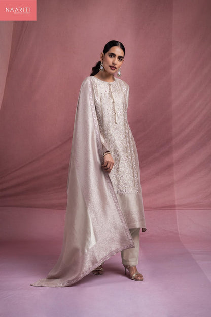 Mashki Naariti Silk Jacquard Pant Style Suits Manufacturer Ahmedabad