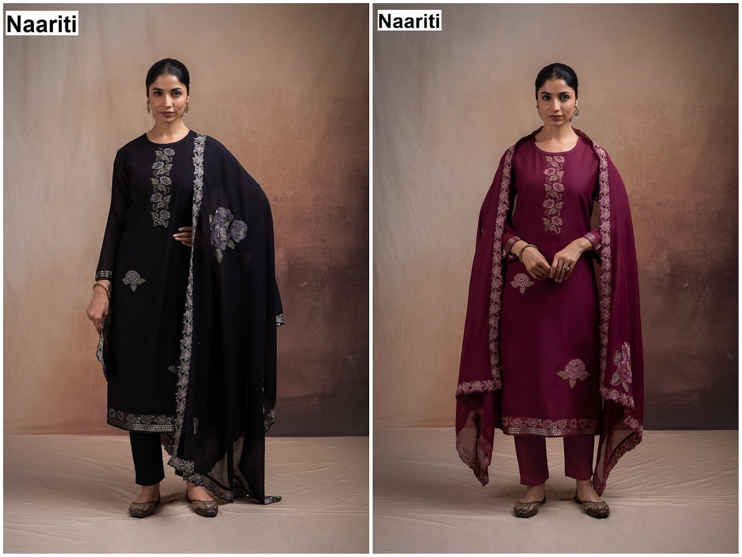 Mashoo 2740 Naariti Mul Chanderi Pant Style Suits Wholesale Price