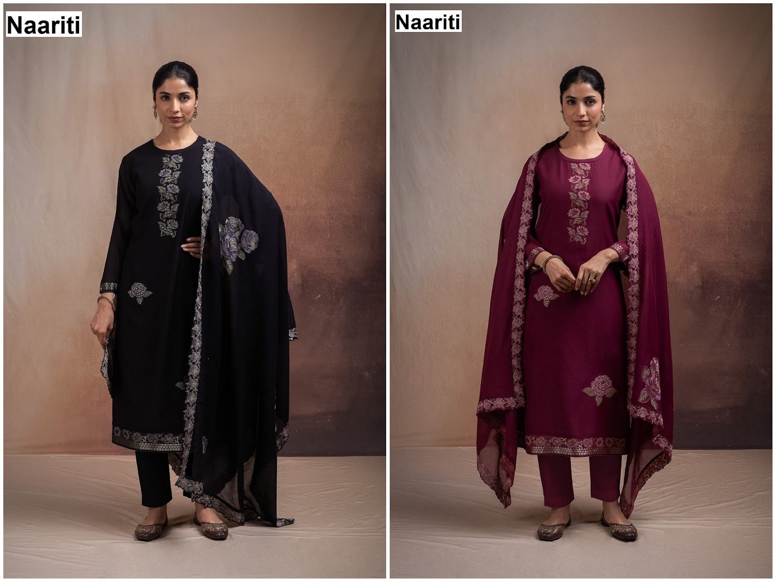 Mashoo 2740 Naariti Mul Chanderi Pant Style Suits Wholesale Price