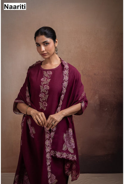 Mashoo 2740 Naariti Mul Chanderi Pant Style Suits Wholesale Price