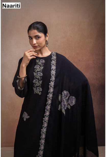 Mashoo 2740 Naariti Mul Chanderi Pant Style Suits Wholesale Price