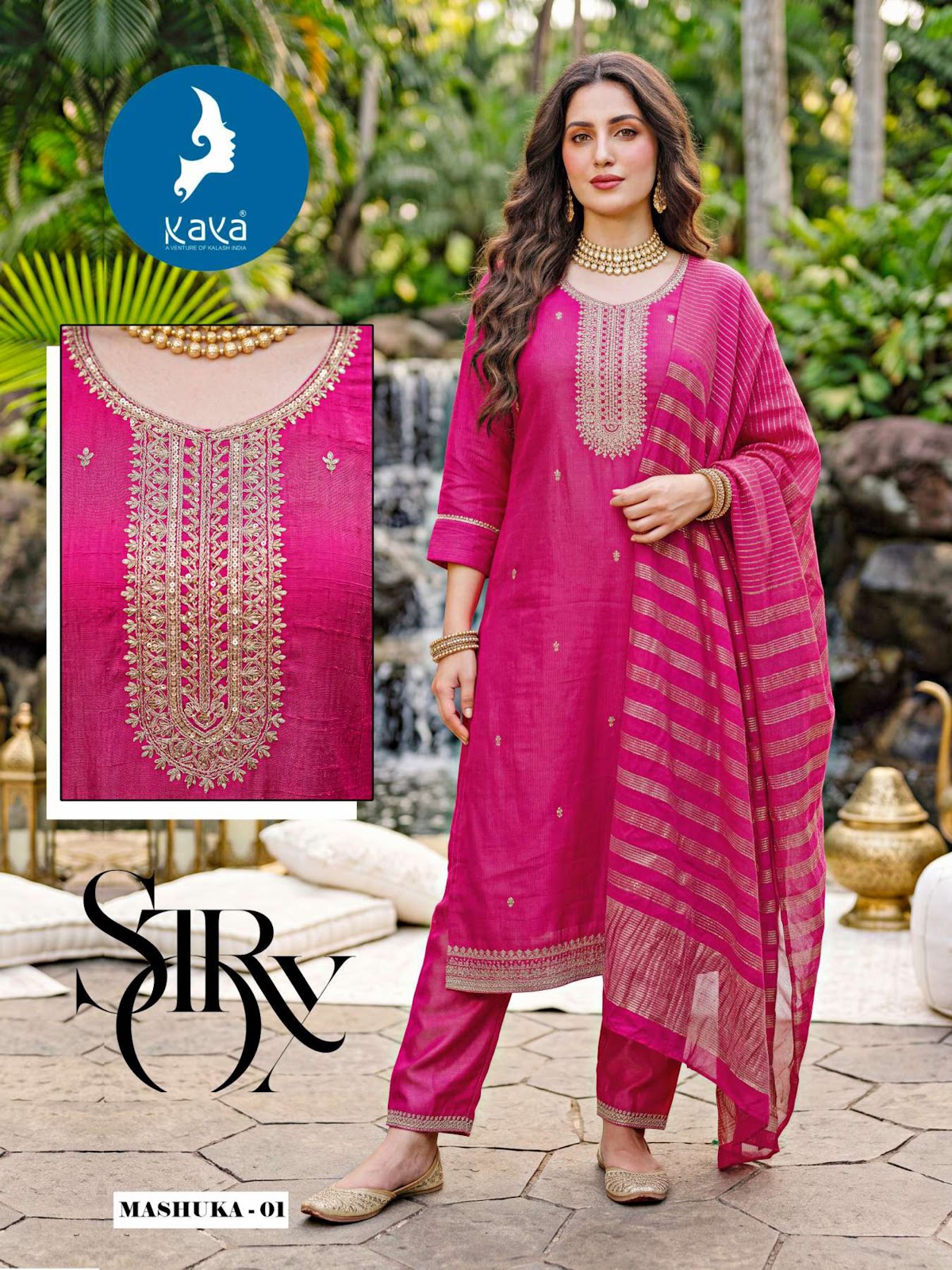 Mashuka Kaya Shimmer Readymade Pant Style Suits Supplier Gujarat
