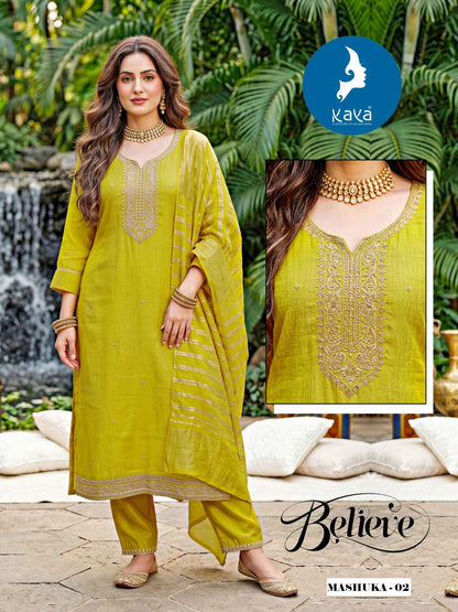 Mashuka Kaya Shimmer Readymade Pant Style Suits Supplier Gujarat