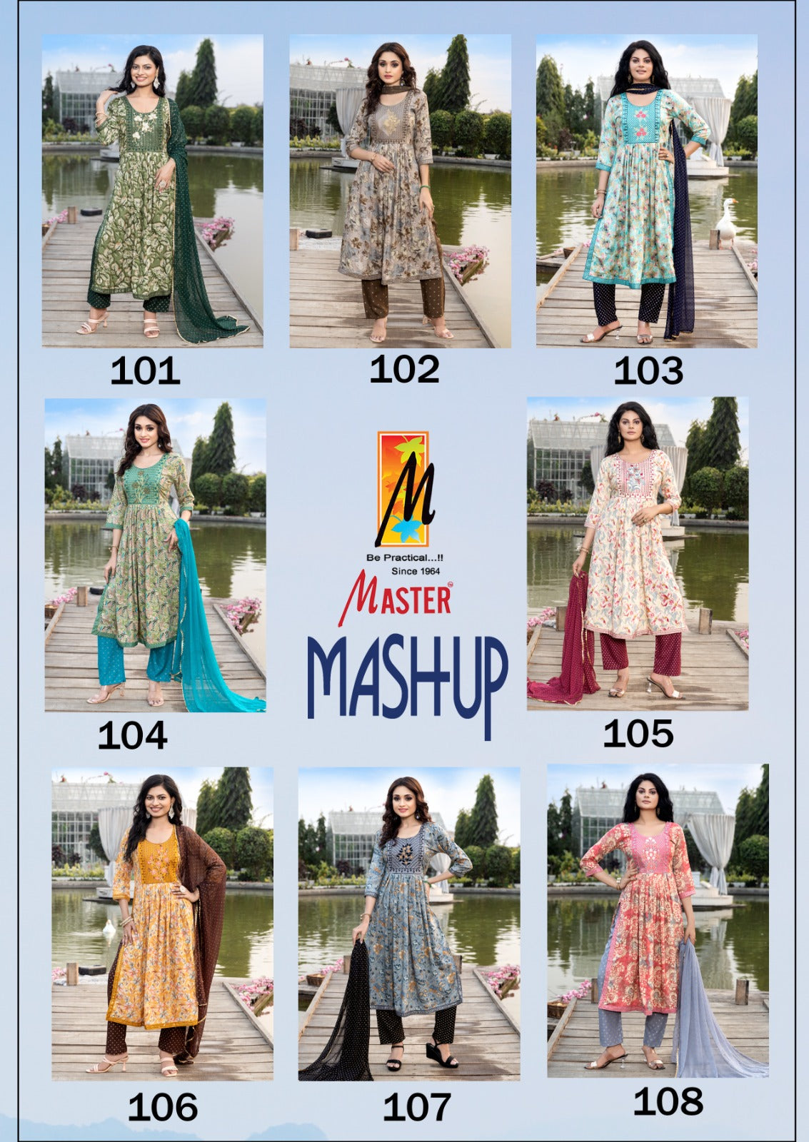 Mashup Master Rayon Readymade Pant Style Suits