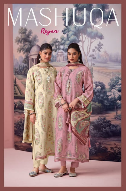 Mashuqa Reyna Corduroy Pashmina Suits Manufacturer Gujarat