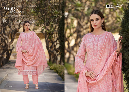 Mashuqa Zulfat Designer Cotton Karachi Salwar Suits Exporter Gujarat