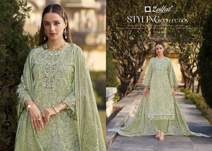 Mashuqa Zulfat Designer Cotton Karachi Salwar Suits Exporter Gujarat