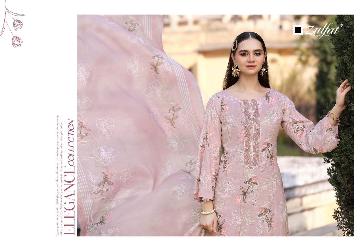 Mashuqa Zulfat Designer Cotton Karachi Salwar Suits Exporter Gujarat