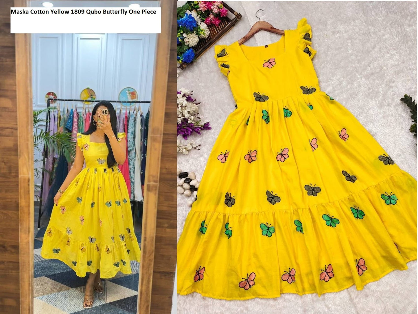 Maska Cotton 1809 Qubo Midi Dress Exporter