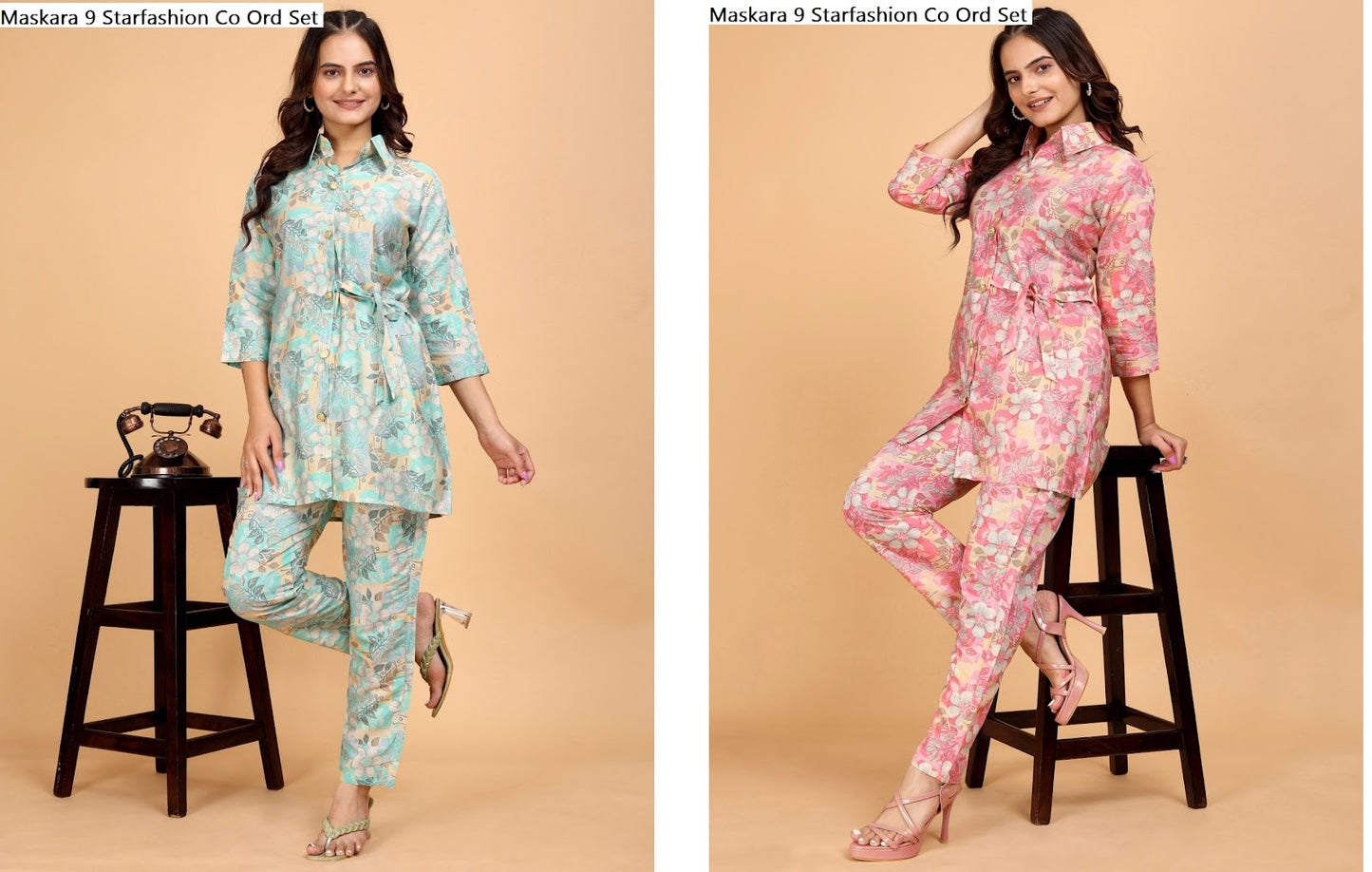 Maskara 9 Starfashion Chanderi Modal Co Ord Set Exporter Gujarat