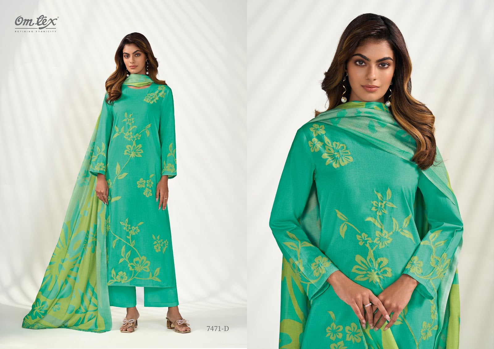 Maskara Omtex Lawn Cotton Pant Style Suits Exporter