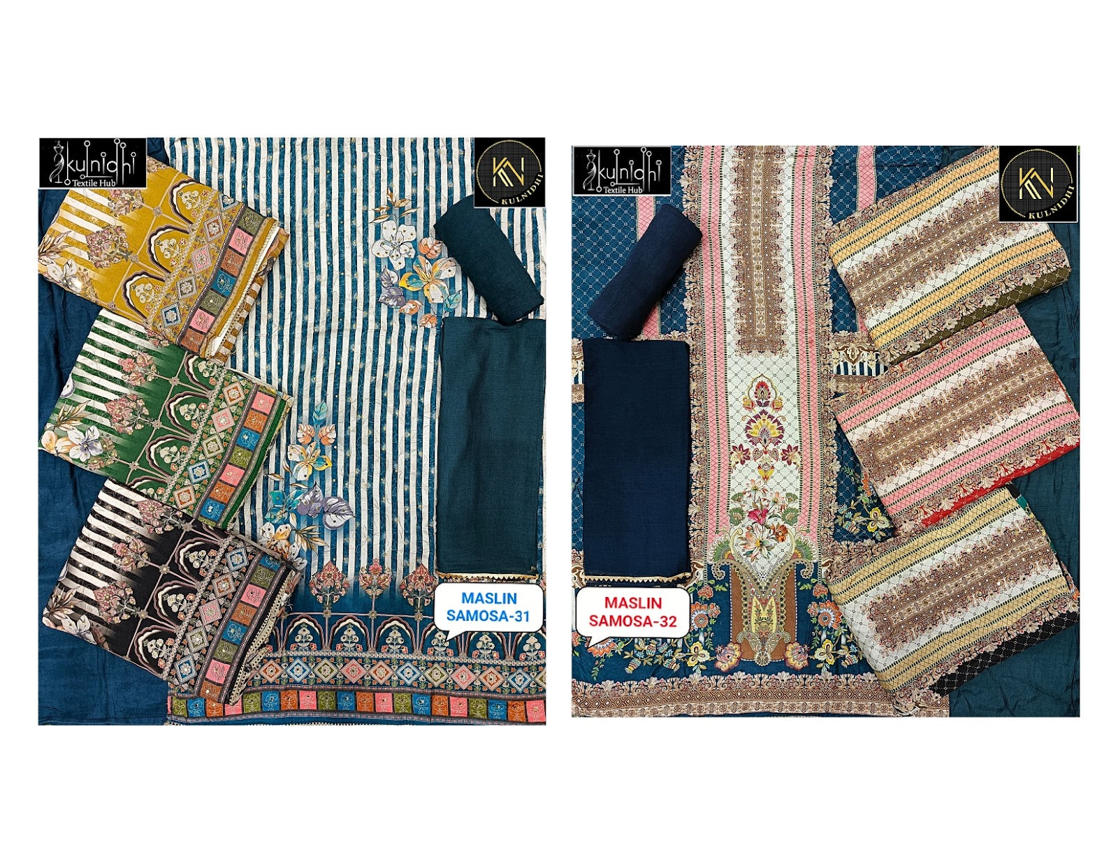 Maslin Samosa Kulnidhi Viscose Salwar Suits Manufacturer Ahmedabad