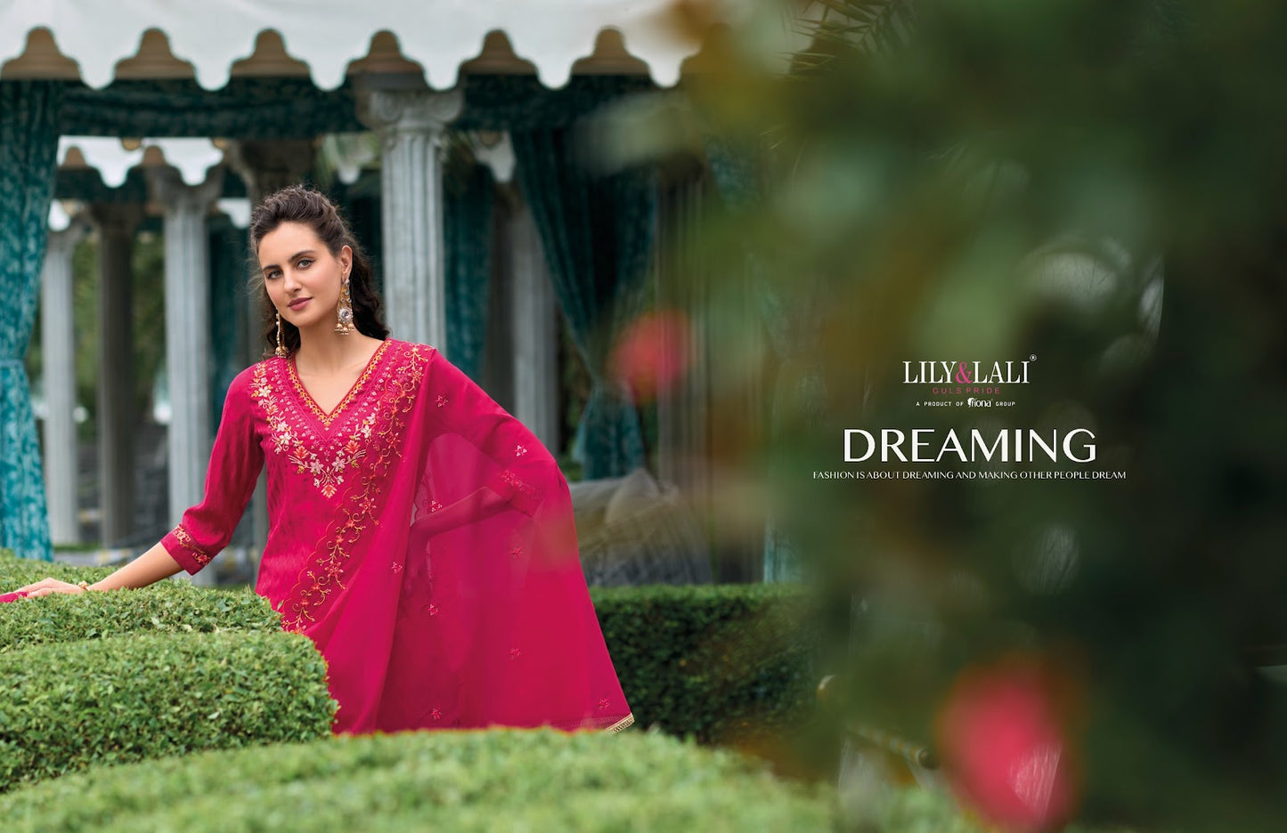 Masoom Lily Lali Viscose Silk Readymade Pant Style Suits Supplier India