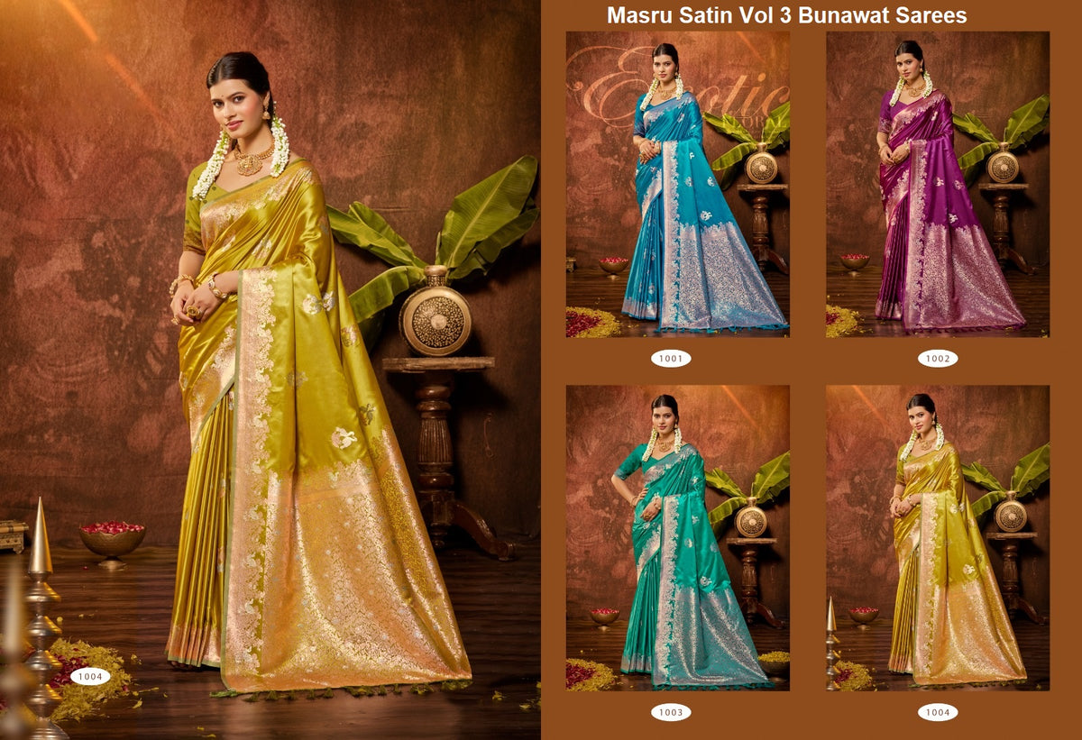 Masru Satin Vol 3 Bunawat Sarees Supplier