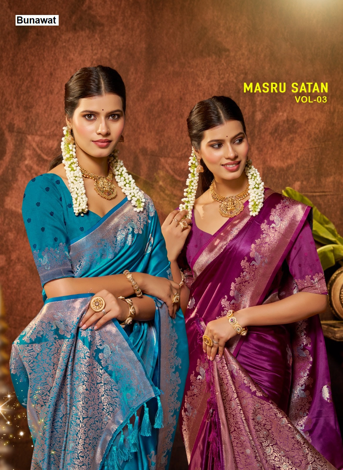 Masru Satin Vol 3 Bunawat Sarees Supplier