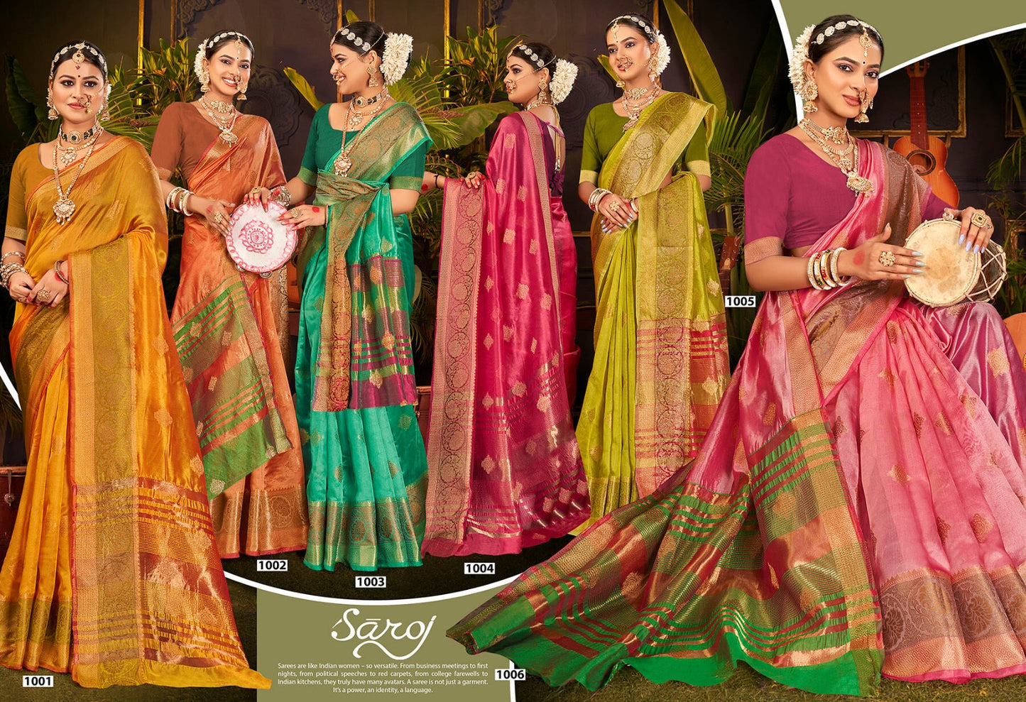 Mast Kalandar Saroj Organza Sarees Wholesaler India