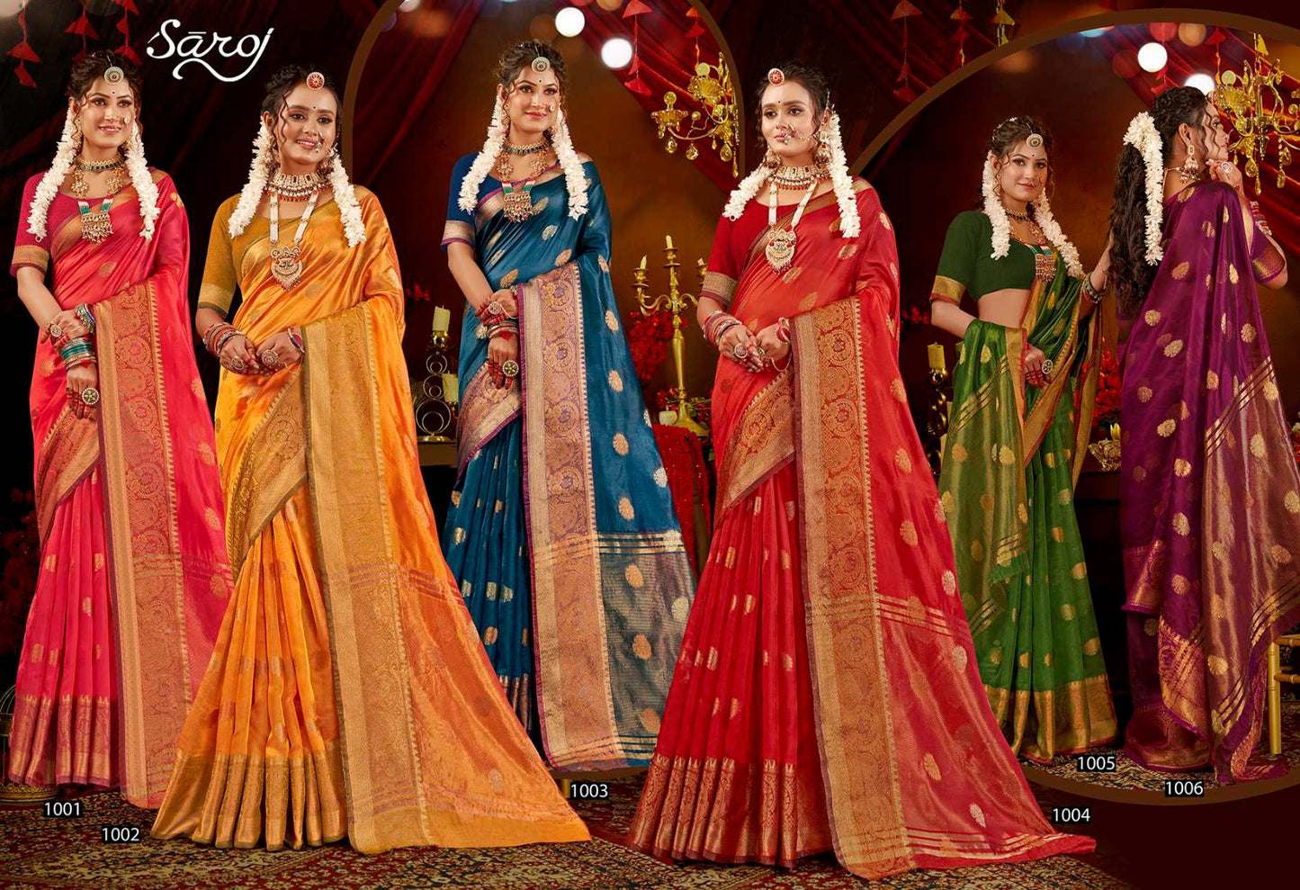 Mast Kalandar Saroj Organza Sarees Wholesaler India