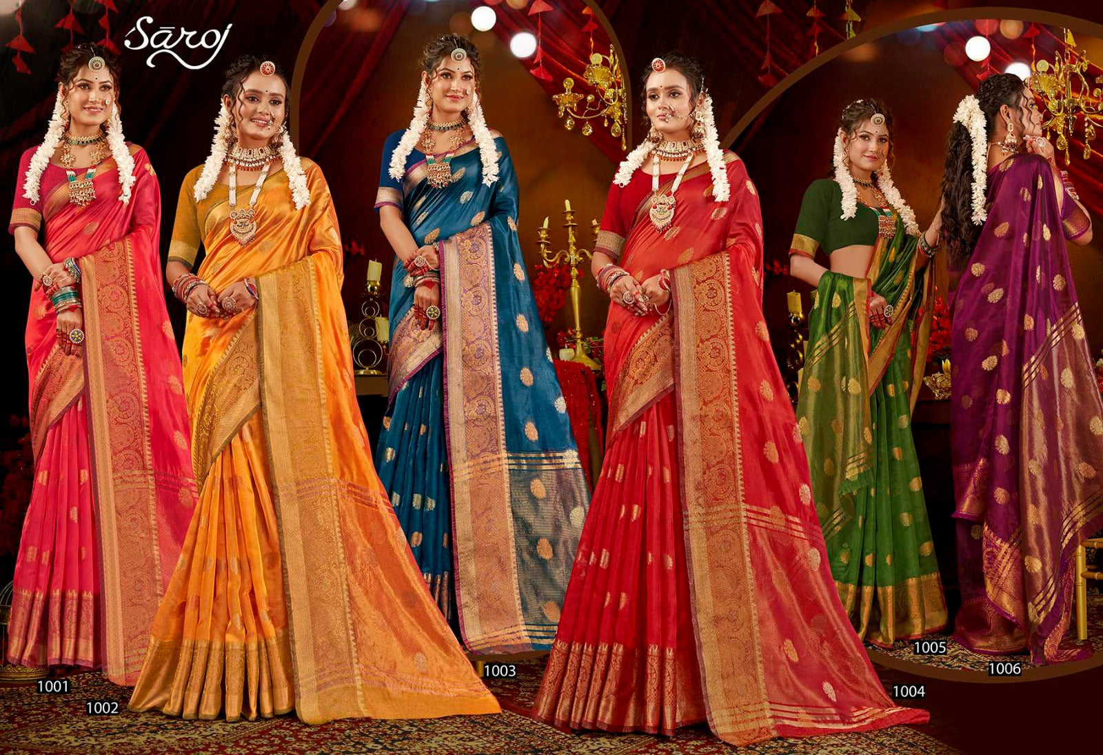 Mast Kalandar Saroj Organza Sarees Wholesaler India