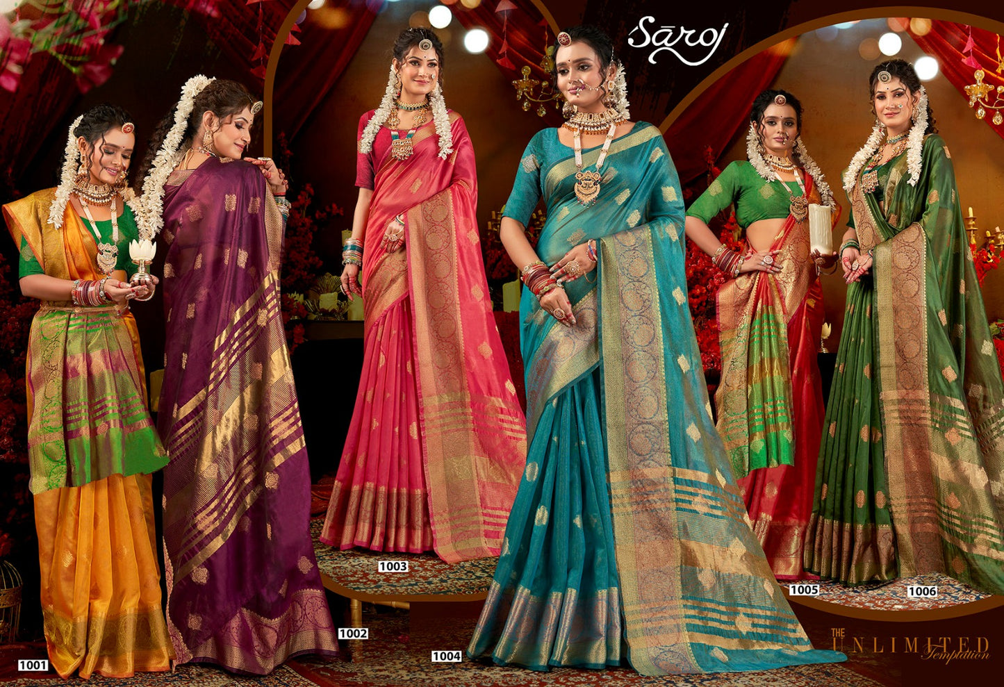 Mast Kalandar Saroj Organza Sarees Wholesaler India