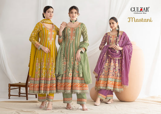 Mastani Gulzar Premium Silk Readymade Anarkali Suits Manufacturer India