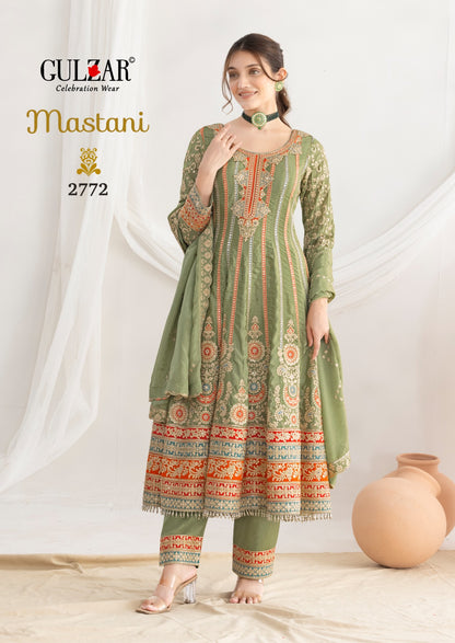 Mastani Gulzar Premium Silk Readymade Anarkali Suits Manufacturer India
