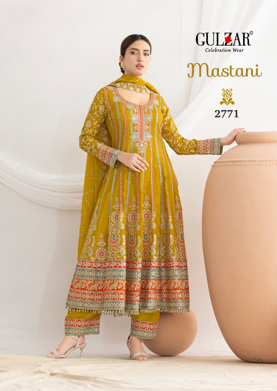 Mastani Gulzar Premium Silk Readymade Anarkali Suits Manufacturer India