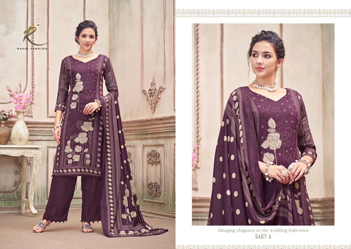 Mastani Rakhi Fashion Pure Viscose Pashmina Suits Supplier Ahmedabad