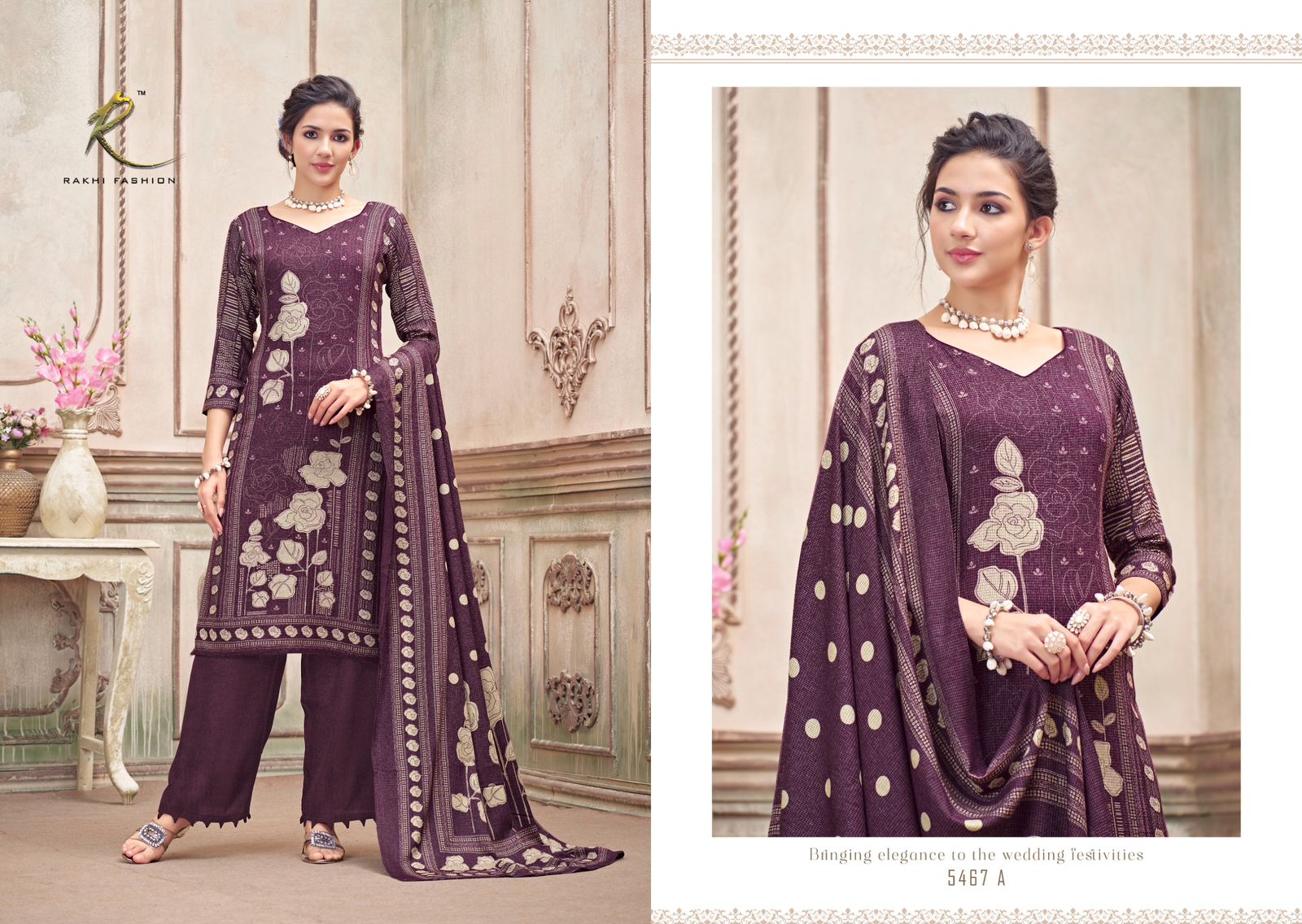 Mastani Rakhi Fashion Pure Viscose Pashmina Suits Supplier Ahmedabad